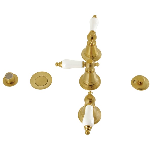 ThreeHandle Bidet Faucet, Brushed Brass